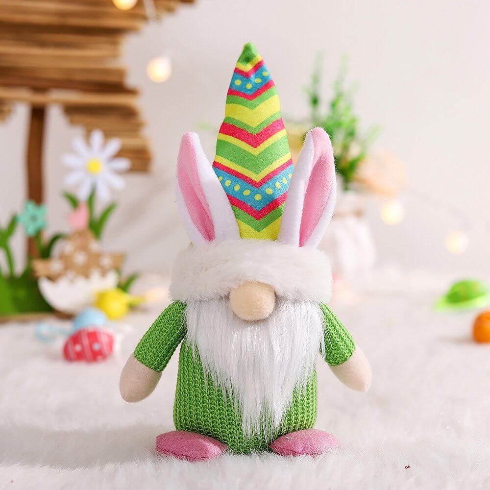 Plush Faceless Nordic Scandinavian Style Easter Bunny Gnome - N