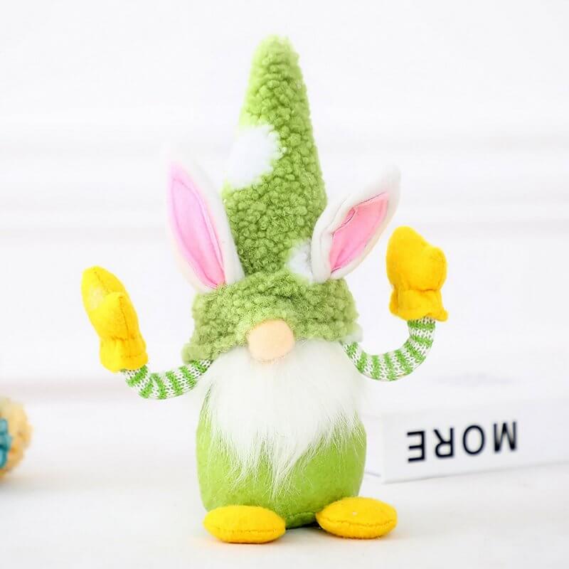 Plush Faceless Nordic Scandinavian Style Easter Bunny Gnome Shelf Sitter - Easter Themed Party Supplies, Accessories and Decorations