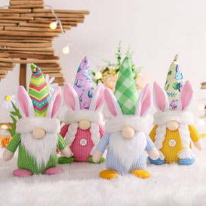 Plush Faceless Nordic Scandinavian Style Easter Bunny Gnome - N