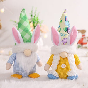 Plush Faceless Nordic Scandinavian Style Easter Bunny Gnome - N