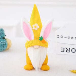 Plush Faceless Scandinavian Easter Bunny Gnome Shelf Sitter - O