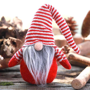 Stuffed Scandinavian Faceless Christmas Gnome Shelf Sitter - Red Santa Doll