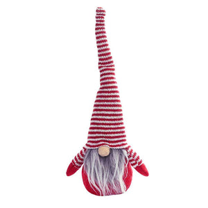 Stuffed Scandinavian Faceless Christmas Gnome Shelf Sitter - Red Santa Doll