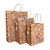 Kraft Paper Vintage Christmas Gift Bag with Handle - Style F