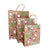 Kraft Paper Vintage Christmas Gift Bag with Handle - Style D
