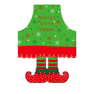 50x70cm santa's little helper Fun Red Christmas Apron for Adults - Christmas Gifts for mum wife grandma