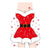 50x70cm Fun Red Christmas Apron for Adults - Christmas Kitchen Kitchen Decorating and Xmas Present Ideas for Mum and Wife