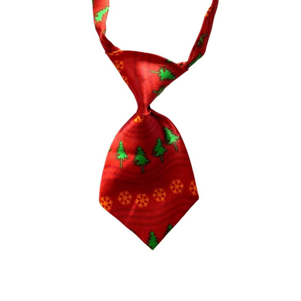 Cute Mini Christmas Neckties for Pets - Xmas Novelty and Costume and Outfit Accessories for Dogs and Cats