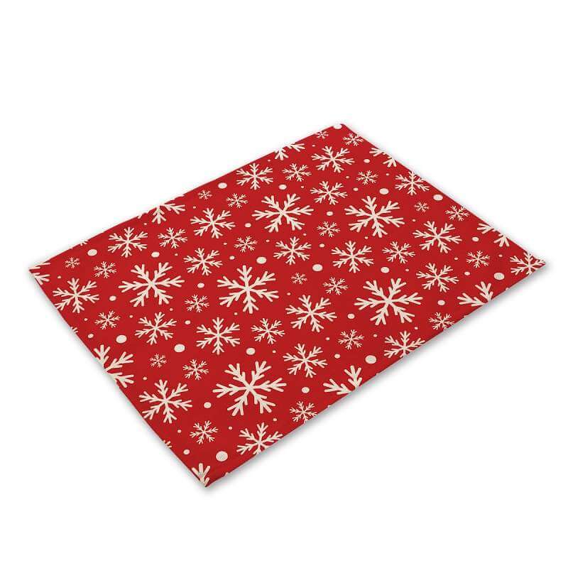 Christmas Table Placemat - 20 Designs - Holiday Tabletop Setting Decorations