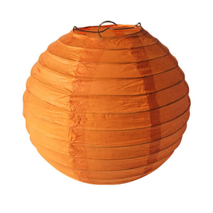 Tangerine Round Chinese Paper Lantern - 4 Sizes