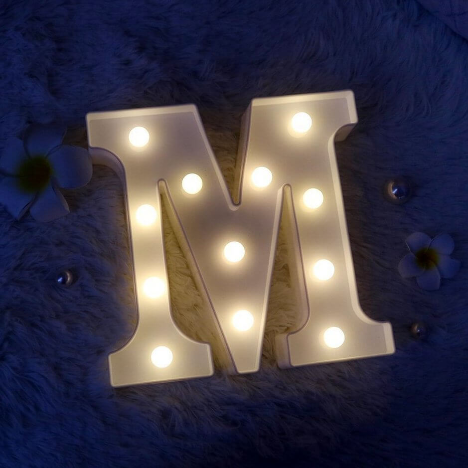 LED Light Up Alphabet Letter & Symbol Sign
