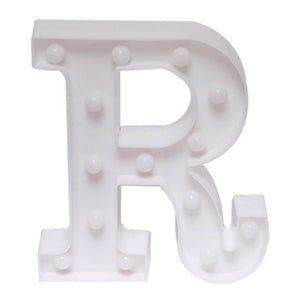 LED Light Up Alphabet Letter & Number Sign - Warm White, Battery Operated ]