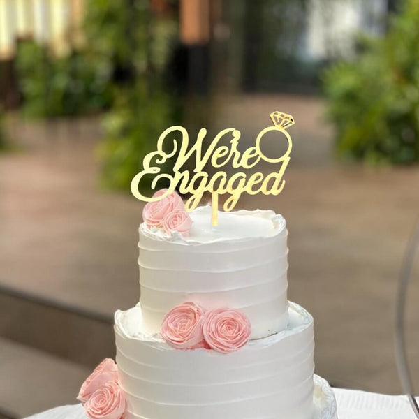 Just Engaged SVG| Cake Topper SVG| Wedding Decoration SVG