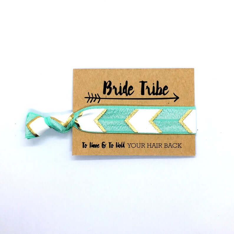 white blue arrows Hair Tie for flower girls hen party favours bridesmaid gifts