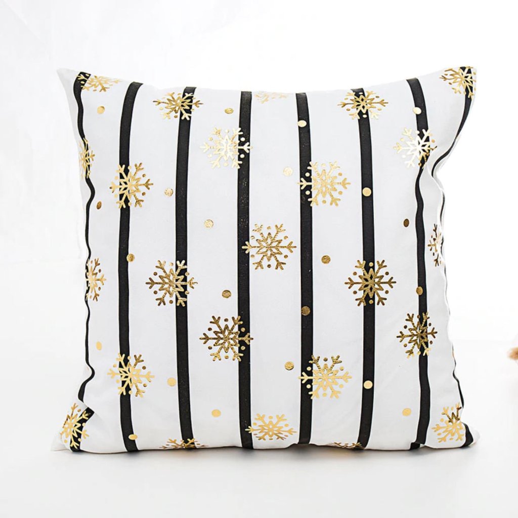 Bronze Christmas Decorative Cushion Covers - Online Party Supplies