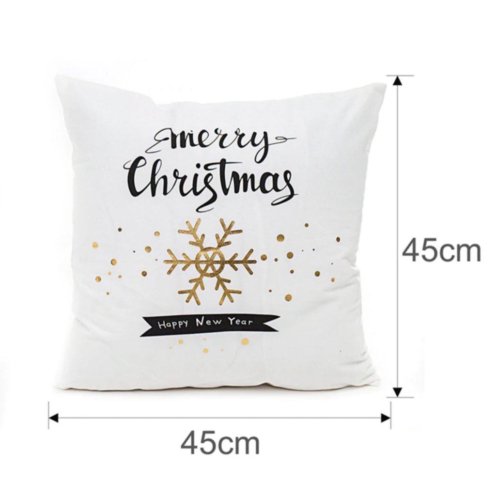 Bronze Christmas Decorative Cushion Covers - Online Party Supplies