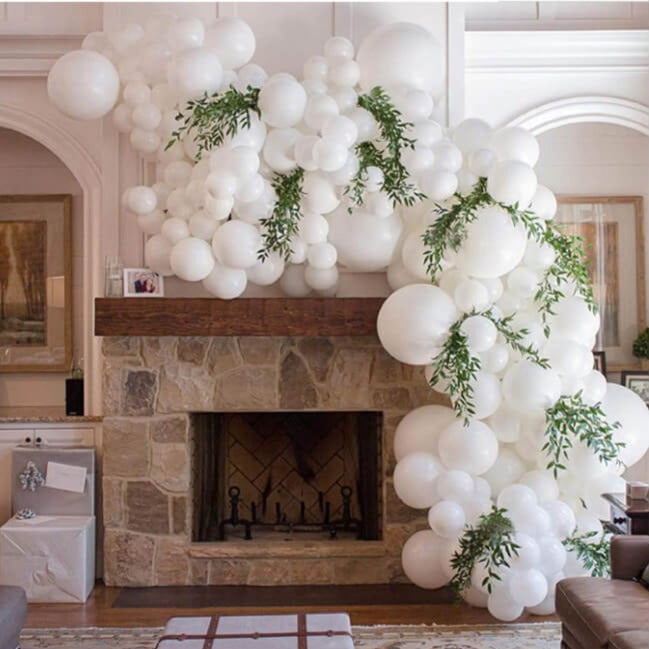 White Balloon Garland DIY Kit