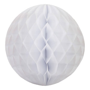Decorative White Paper Honeycomb Ball