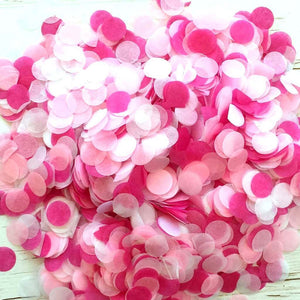 Online Party Supplies Australia 20g White and Pink Round Circle Tissue Paper Wedding Baby Shower Party Confetti Table Scatters