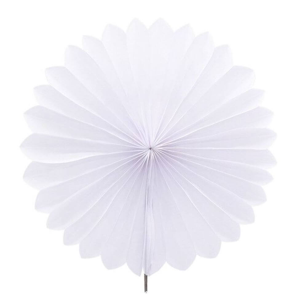 Online Party Supplies Australia white  round tissue paper fan party decorations
