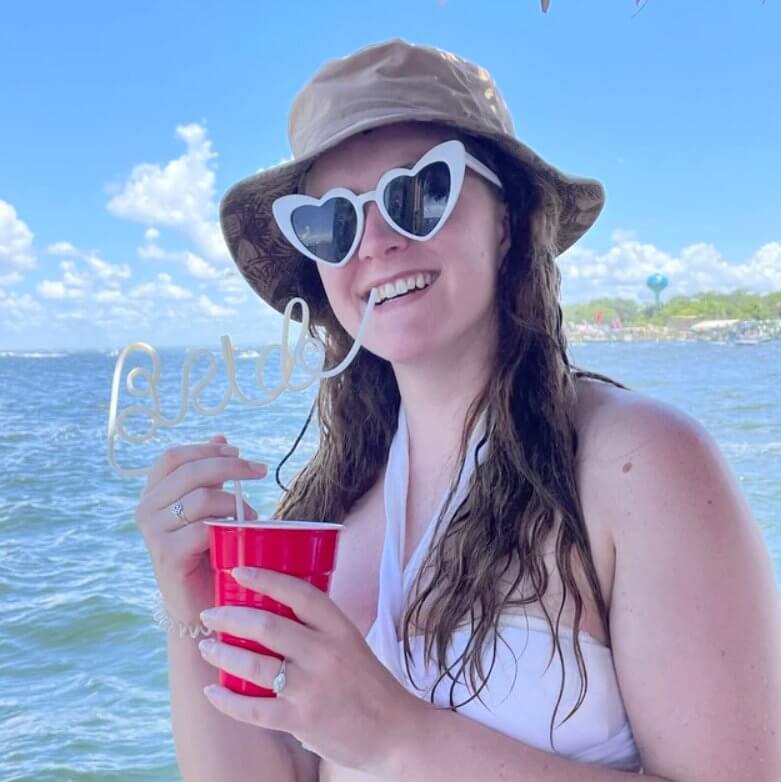 Bachelorette Party Bride Swirly Drinking Straw - Hen Party Favours