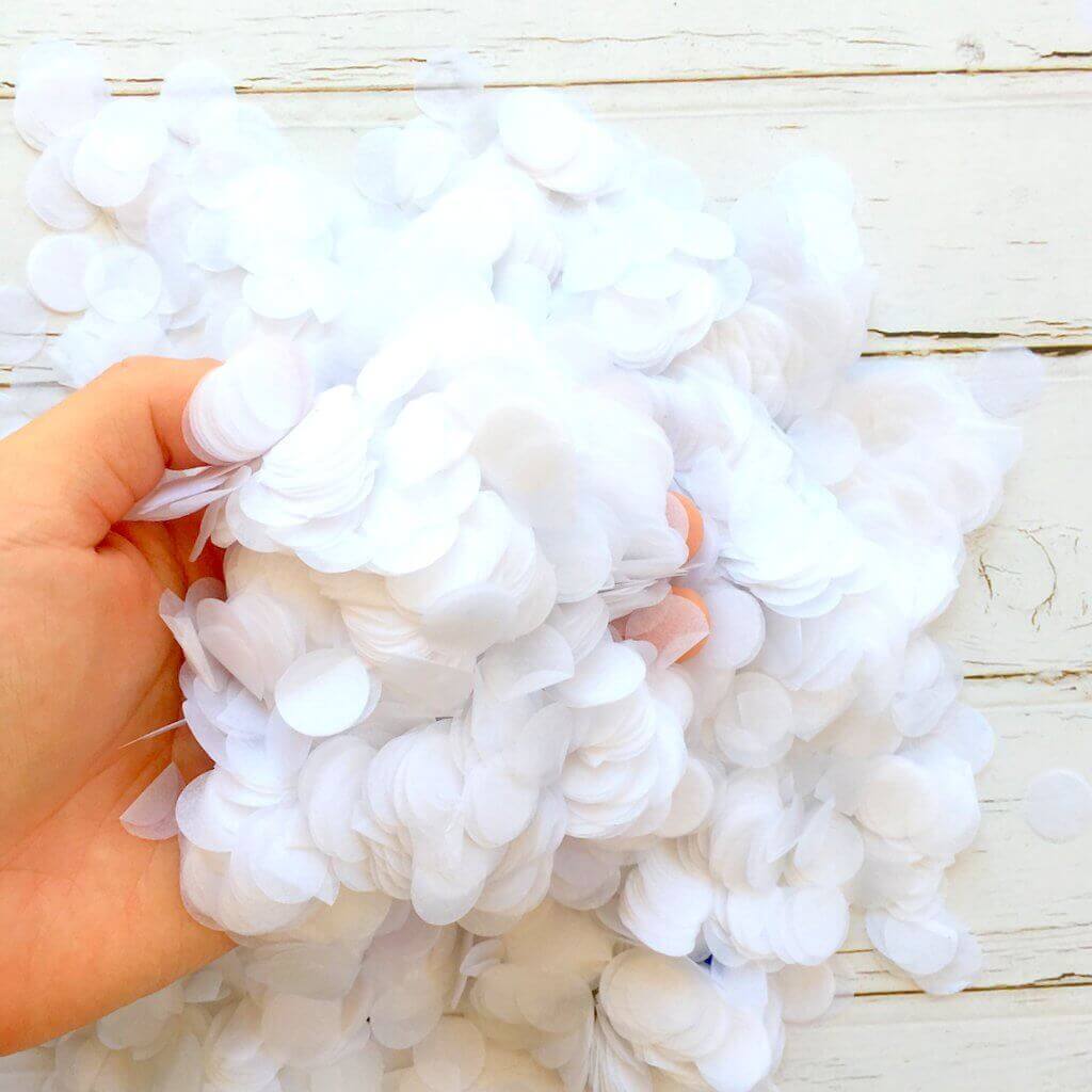 Round White Circle Tissue Paper Party Confetti Table Scatters