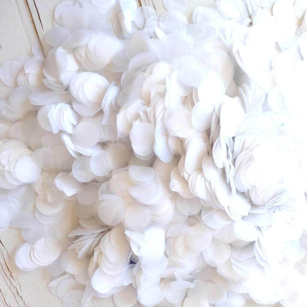 Round White Circle Tissue Paper Party Confetti Table Scatters