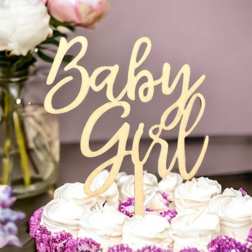 Baby girl cake toppers for deals baby shower