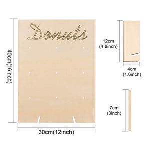 30cm x 40cm Wooden Donut Wall board backdrop measurements