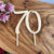 Wooden Number 70 Birthday Cake Topper happy seventy 70th birthday celebrations