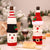 Woolen Snowman Santa Claus Christmas Wine Bottle Cover - Online Party Supplies