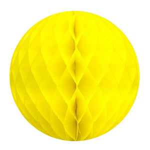 Decorative Yellow Paper Honeycomb Ball