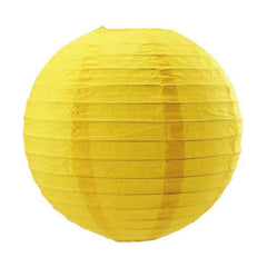 Yellow paper shop lampshade
